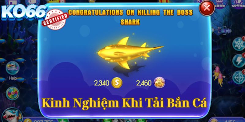 Kinh nghiệm khi tải chơi bắn cá KO66